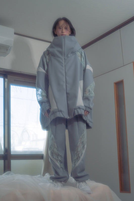 Ω24SS Jersey Race Panel Pants - Gray