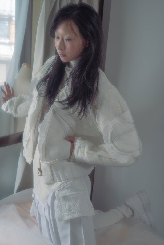 Ω24SS Race Quilt Jacket - White