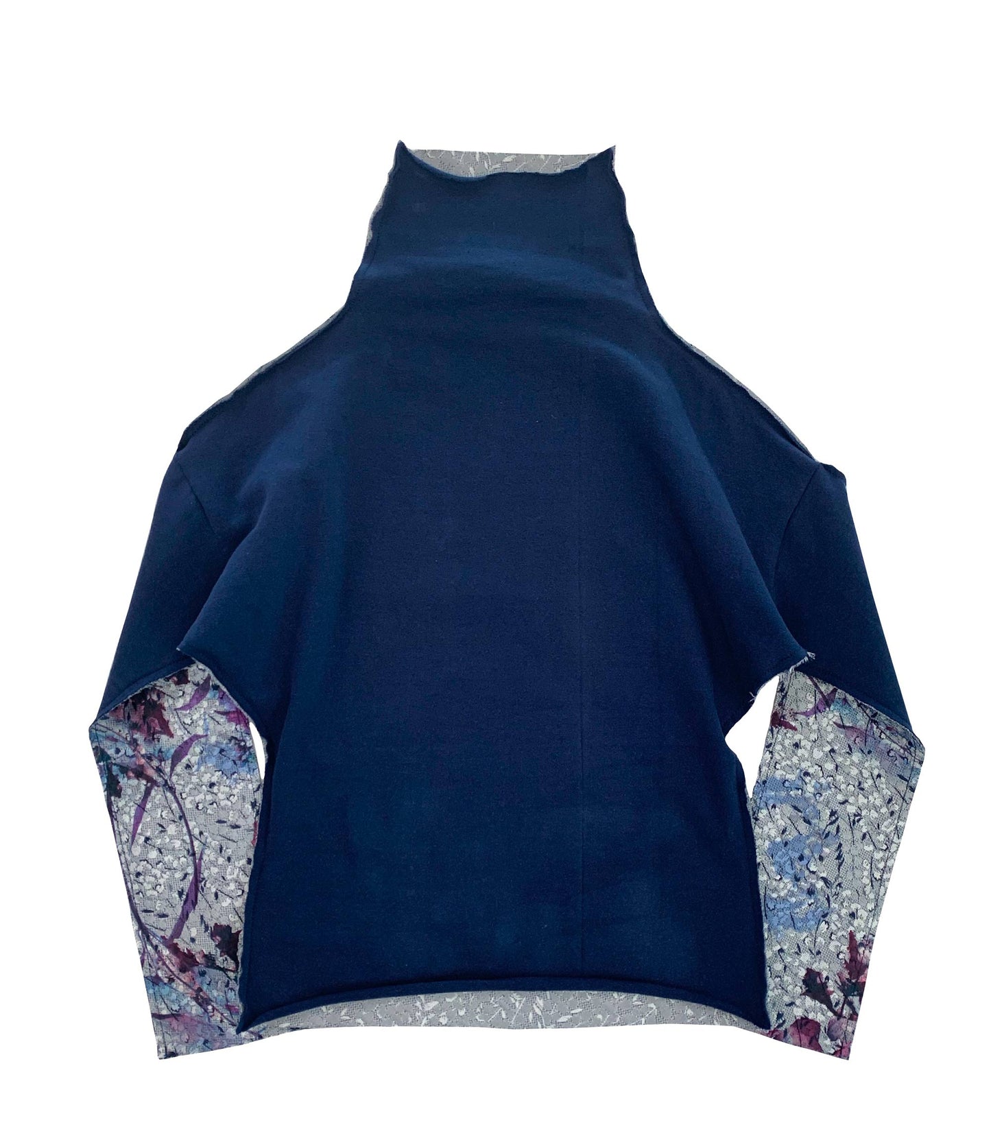 Ω19AW Graphic High Neck Big Turtle Navy