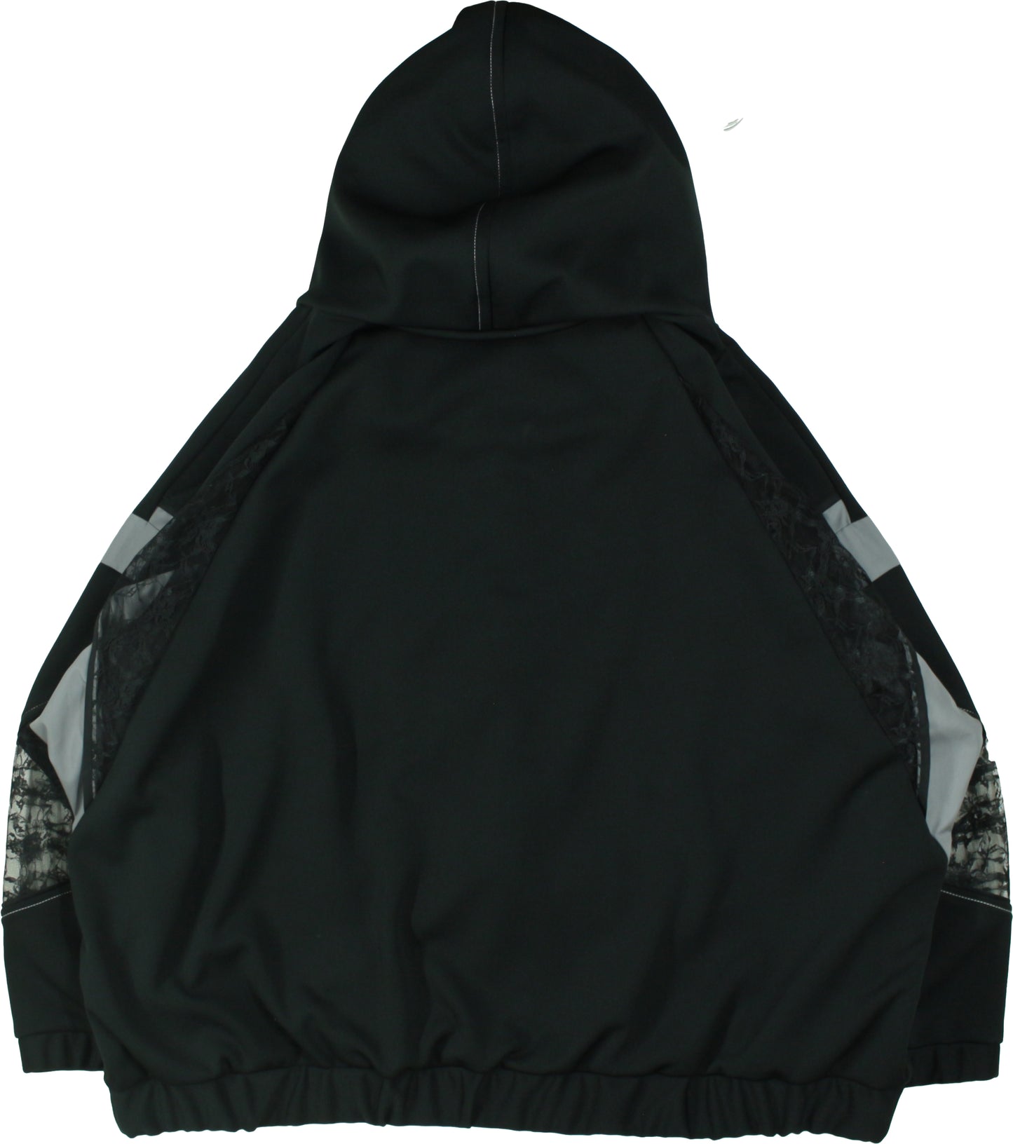 Ω24SS ジャージレース切替ハイネックビッグパーカー - ブラック