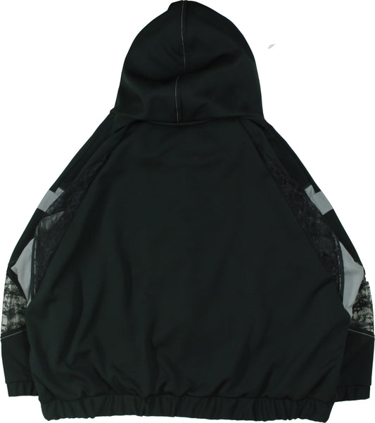 Ω24SS ジャージレース切替ハイネックビッグパーカー - ブラック