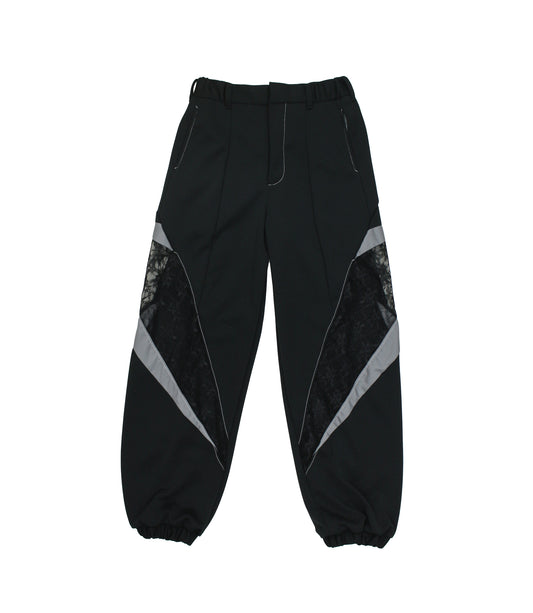 Ω24SS ジャージレース切替パンツ - ブラック