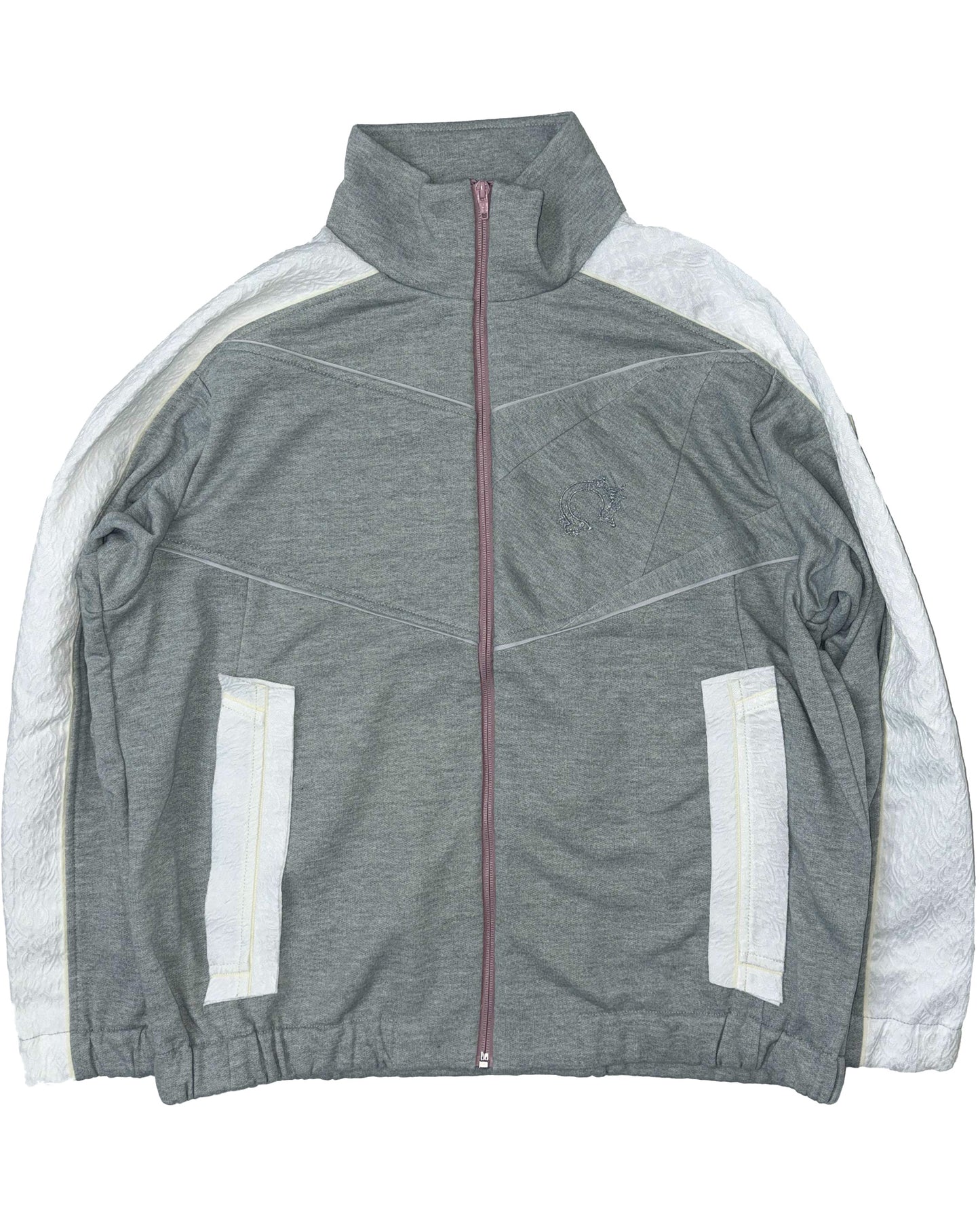 LIMITED / 切替ジャージトップ - グレーホワイト